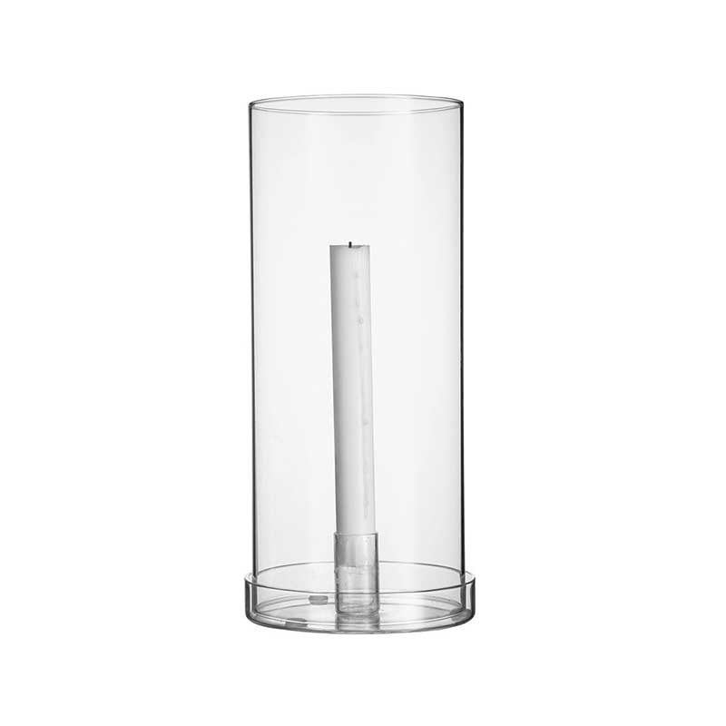 ERNST Kerzenhalter aus Glas mit Glaszylinder